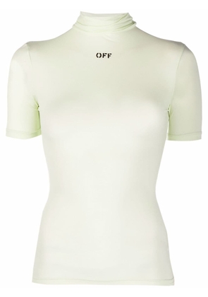 Off-White logo-print T-shirt - Green