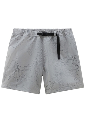 Woolrich printed ripstop track shorts - Grey