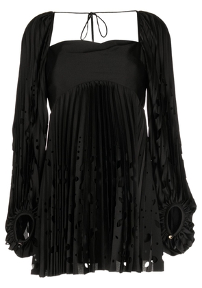 Acler Barlow pleated minidress - Black