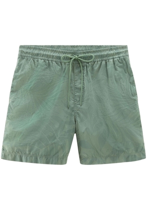 Woolrich tropical-print drawstring shorts - Green