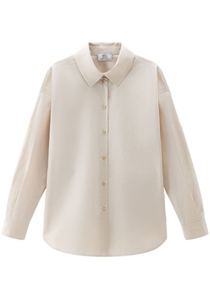 Woolrich cotton poplin shirt - Neutrals