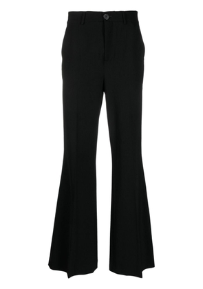 LỰU ĐẠN flared tailored trousers - Black