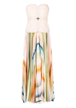 Acler Avonlea pleat-detailing dress - Multicolour
