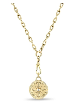 Zoë Chicco 14kt yellow gold Compass diamond necklace