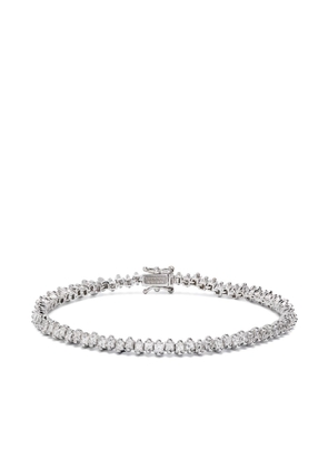 Suzanne Kalan 18kt white gold Princess Midi diamond tennis bracelet