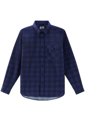 Woolrich Dobby checked shirt - Blue