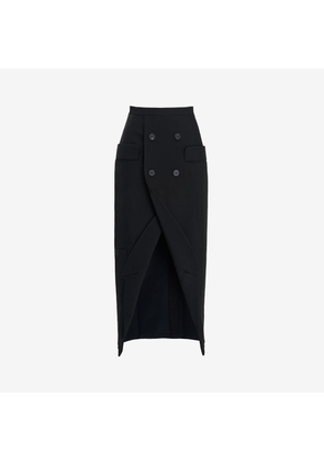 ALEXANDER MCQUEEN - Upside-down Slashed Skirt - Item 769017QJACX1000