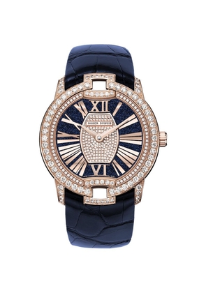 Roger Dubuis Rose Gold And Diamond Velvet Watch 36Mm