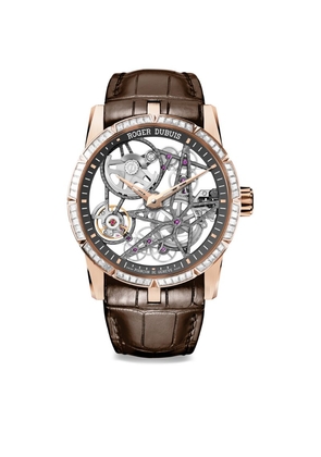 Roger Dubuis Rose Gold And Diamond Excalibur Watch 42Mm