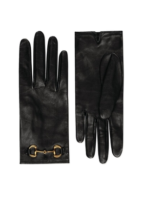 Gucci Leather Horsebit Gloves