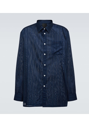 Givenchy Striped cotton voile shirt