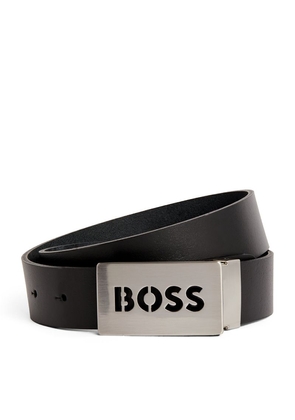 Boss Kidswear Leather Logo Belt