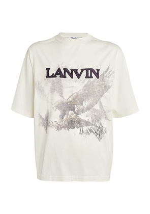 Lanvin X Future Eagle Logo Print T-Shirt