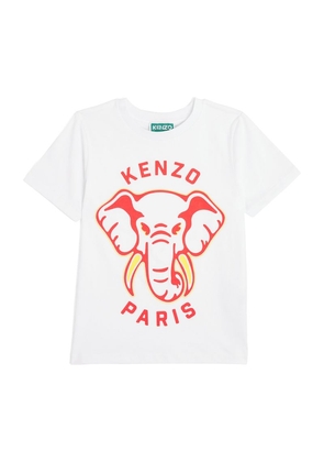 Kenzo Kids Cotton Elephant T-Shirt (2-14 Years)