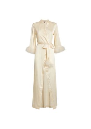 Gilda & Pearl Silk Celeste Long Robe