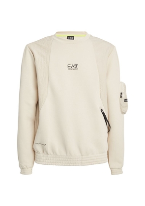 Ea7 Emporio Armani Cotton-Blend Logo Sweatshirt