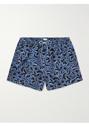 Paul Smith - Slim-Fit Short-Length Printed Recycled Swim Shorts - Men - Blue - S