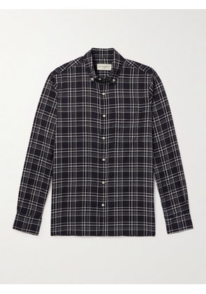 Officine Générale - Arsene Button-Down Collar Checked Cotton Shirt - Men - Black - XS