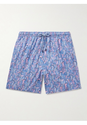 Peter Millar - Seahorse Paisley Straight-Leg Mid-Length Printed Swim Shorts - Men - Blue - S