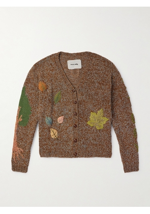 Story Mfg. - Twinsun Crocheted Organic Cotton Cardigan - Men - Brown - S