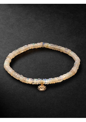 Sydney Evan - Gold, Opal and Diamond Beaded Bracelet - Men - Neutrals