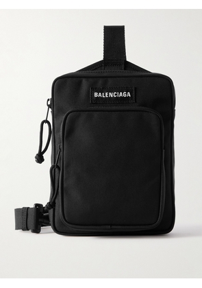 Balenciaga - Explorer Logo-Appliquéd Canvas Messenger Bag - Men - Black