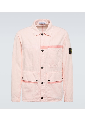 Stone Island Compass linen-blend jacket