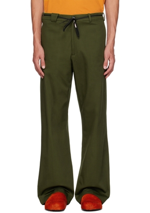 Marni Green Drawstring Trousers