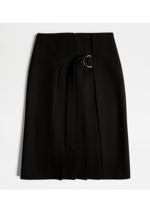 Tod's - Skirt in Wool, BLACK, 36 - Skirts
