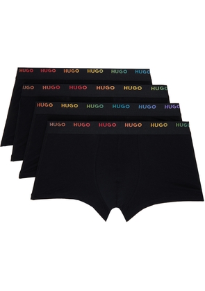 Hugo Five-Pack Black Rainbow Boxers