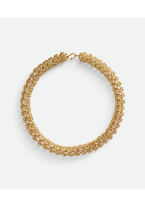 Bottega Veneta Crochet Necklace - Gold - Woman -