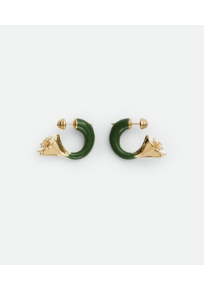 Bottega Veneta Flower Earrings - Green - Woman -