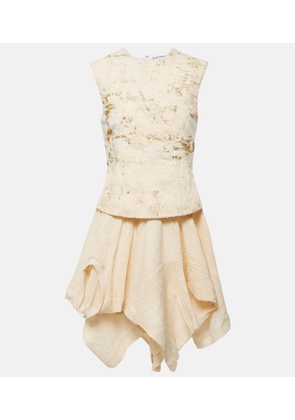Acne Studios Printed cotton-blend minidress
