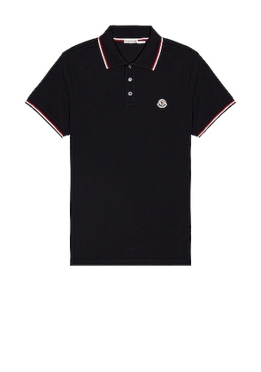 Moncler Short Sleeve Polo in Navy - Blue. Size S (also in ).