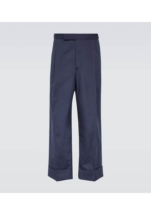 Thom Browne Low-rise cropped wide-leg pants