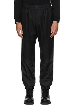 Moncler Grenoble Black Wool Paneled Pants