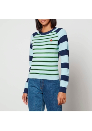 KENZO Striped Wool and Cotton-Blend Jumper - XL