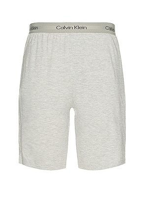 Calvin Klein Underwear Sleep Short in Grey Heather - Light Grey. Size M (also in S, XL/1X).