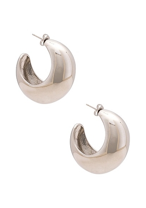 Isabel Marant Large Hoop Earrings in Silver - Army. Size all.