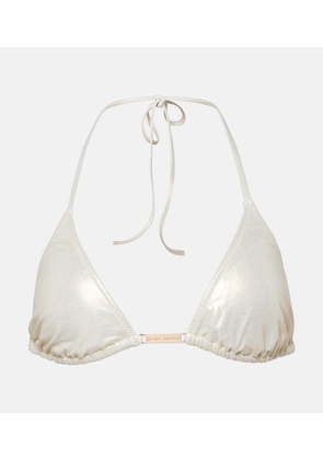 Melissa Odabash Andorra triangle metallic bikini top