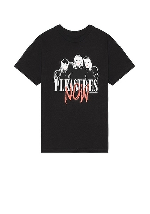 Pleasures Masks T-shirt in Black - Black. Size L (also in M, S).