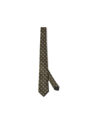 Mulberry Men's Mulberry All Over Tree Tie - Olive