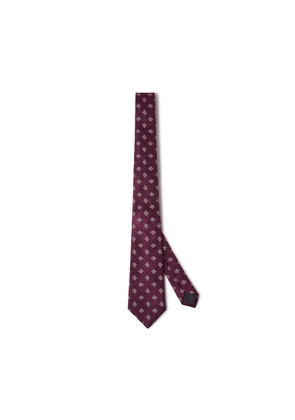 Mulberry Men's Mulberry All Over Tree Tie - Black Cherry