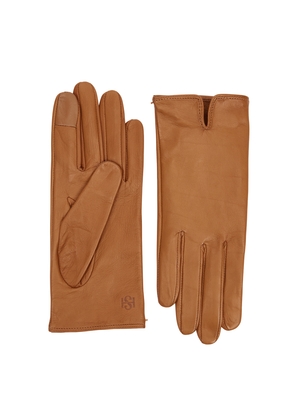Handsome Stockholm Essentials Leather Gloves - Camel