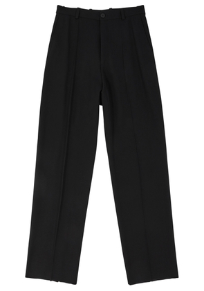 Balenciaga Wide-leg Twill Trousers - Black - S