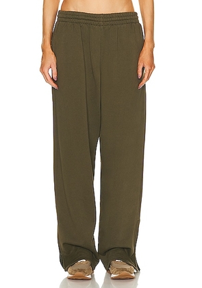 WARDROBE.NYC HB Track Pant in Dark Military - Olive. Size L (also in M, XL, XS).
