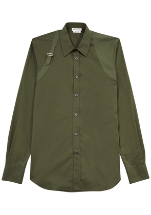 Alexander Mcqueen Harness Cotton Shirt - Khaki - 38 (C15 / S)
