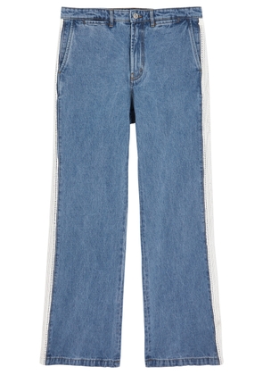 Wales Bonner Eternity Striped Straight-leg Jeans - Light Blue - 34 (W34 / L)