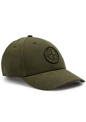 Stone Island Logo-embroidered Cotton cap - Green