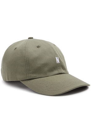 Norse Projects Sports Logo Cotton-twill cap - Green